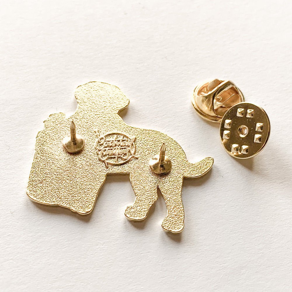Yellow Labrador x Mocha Pin - Shop Avnu