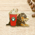 Dachshund x Peppermint Mocha Latte Pin - Shop Avnu