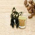 French Bulldog x Flat White Pin - Shop Avnu