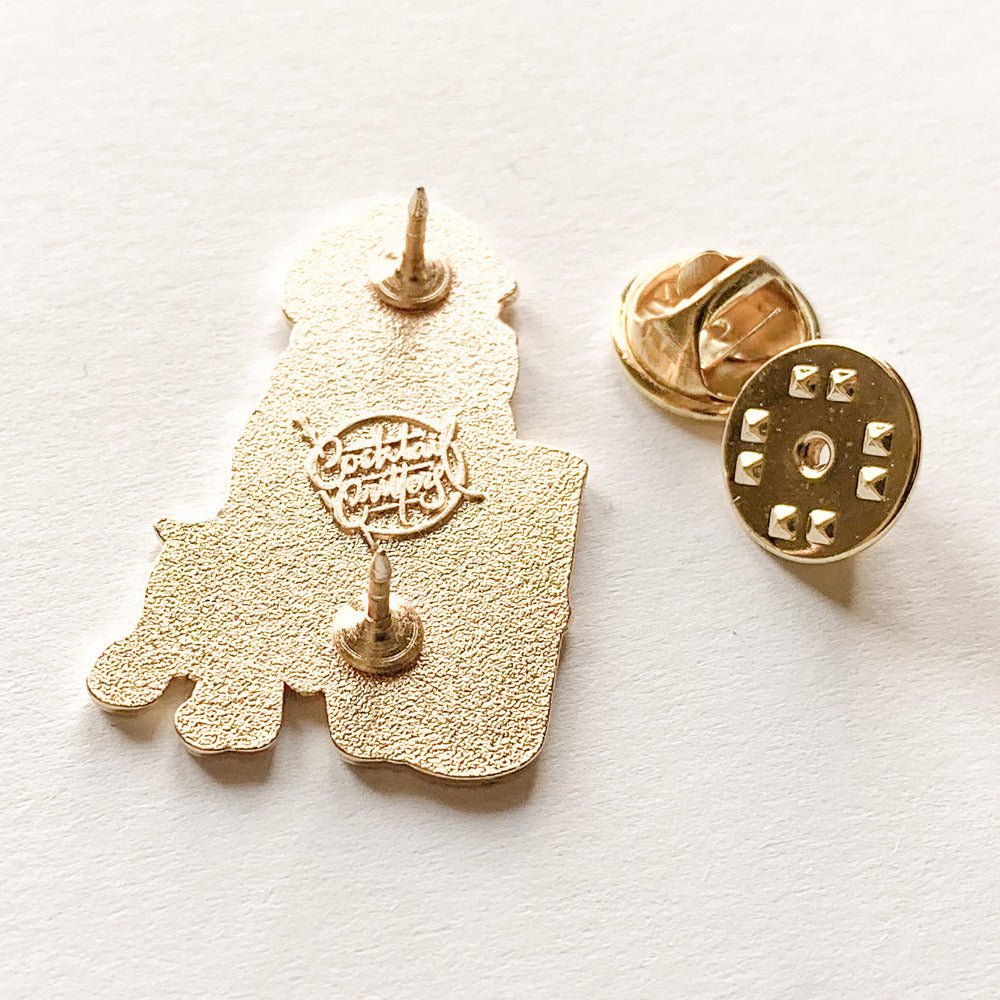 Golden Retriever x Iced Americano Pin - Shop Avnu