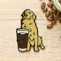 Golden Retriever x Iced Americano Pin - Shop Avnu