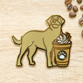 Yellow Labrador x Mocha Pin - Shop Avnu