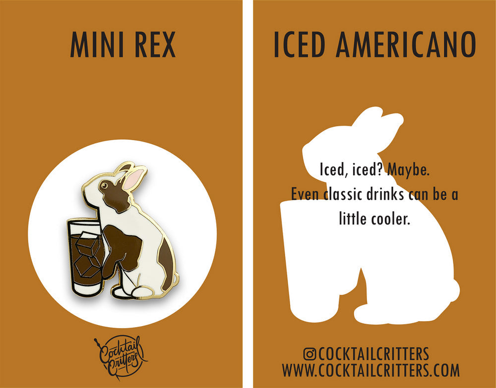 Mini Rex x Iced Americano Pin