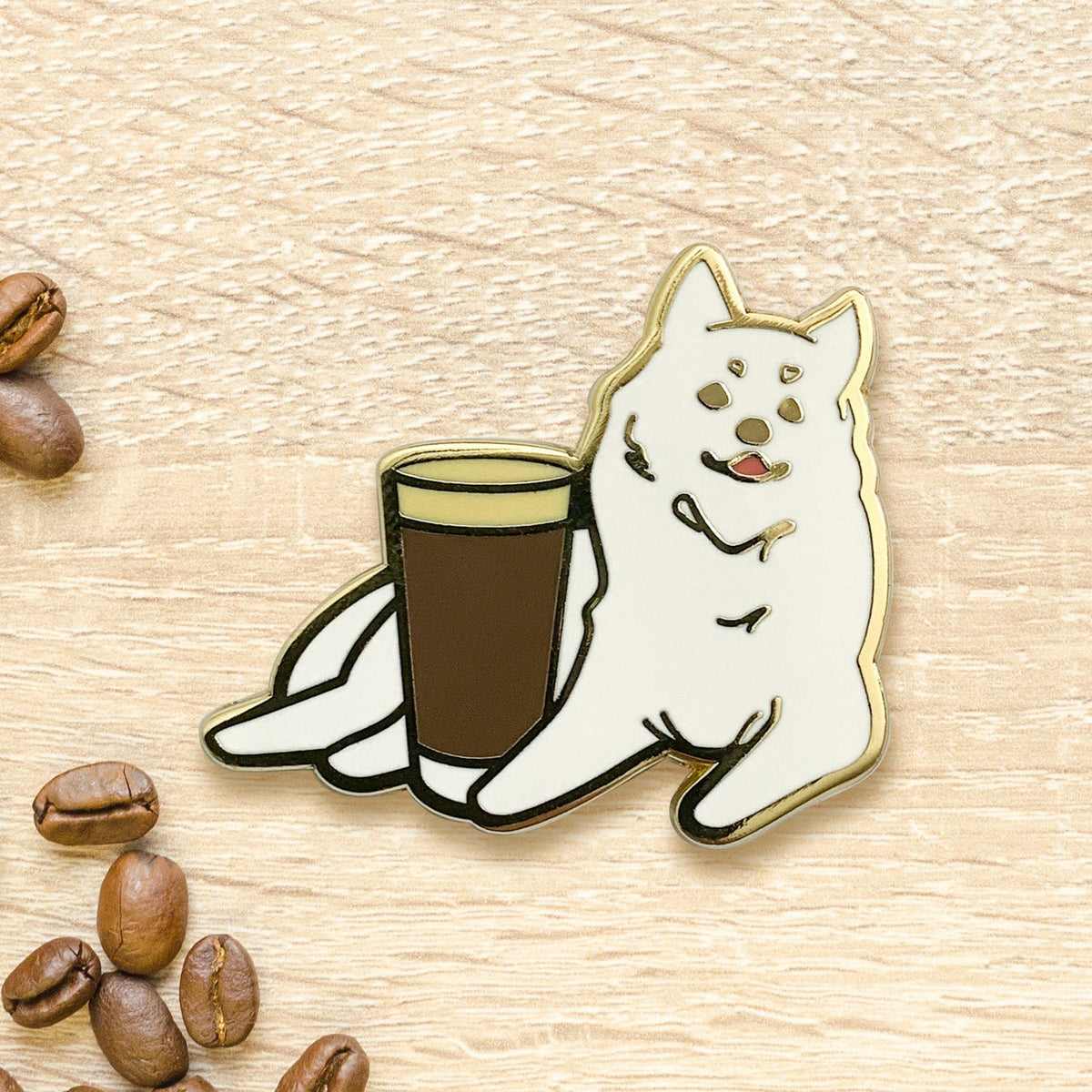Samoyed x Nitro Cold Brew Pin - Shop Avnu