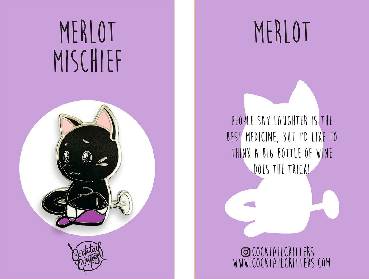 Merlot Mischief Pin - Shop Avnu