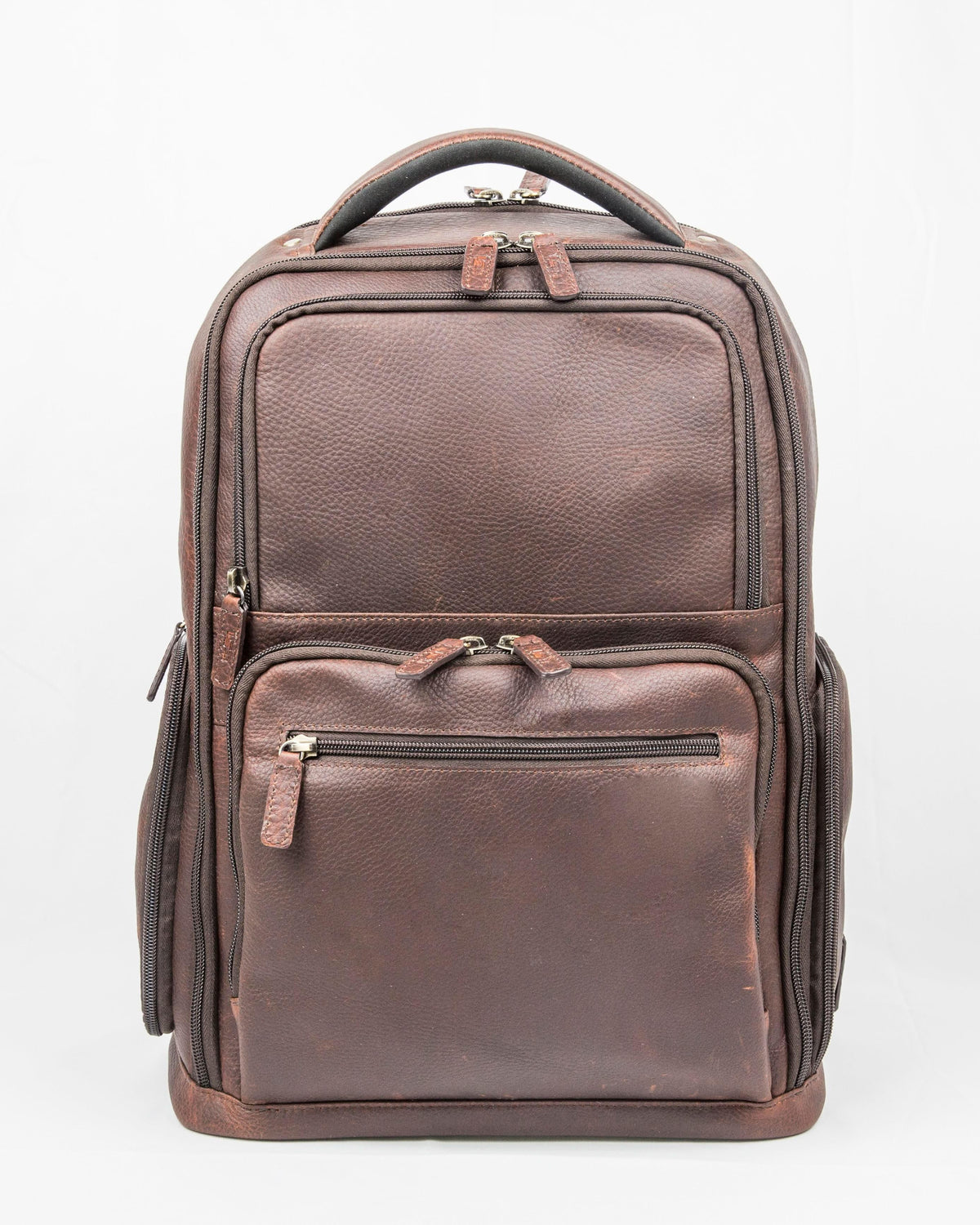 Cambridge Full Grain Mens Leather Backpack