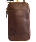 Cambridge Full-Grain Leather Crossbody Phone Bag