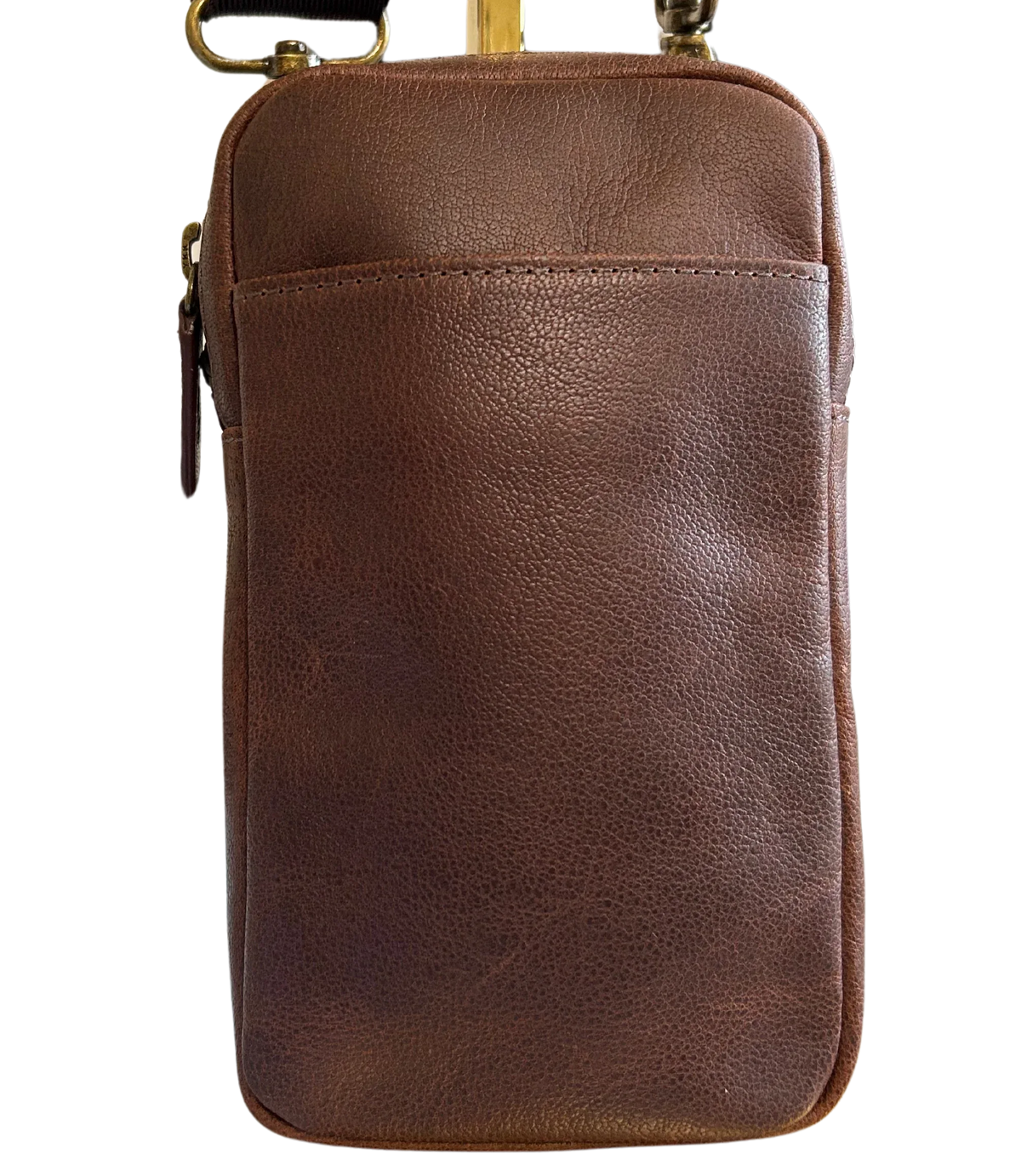 Cambridge Full-Grain Leather Crossbody Phone Bag