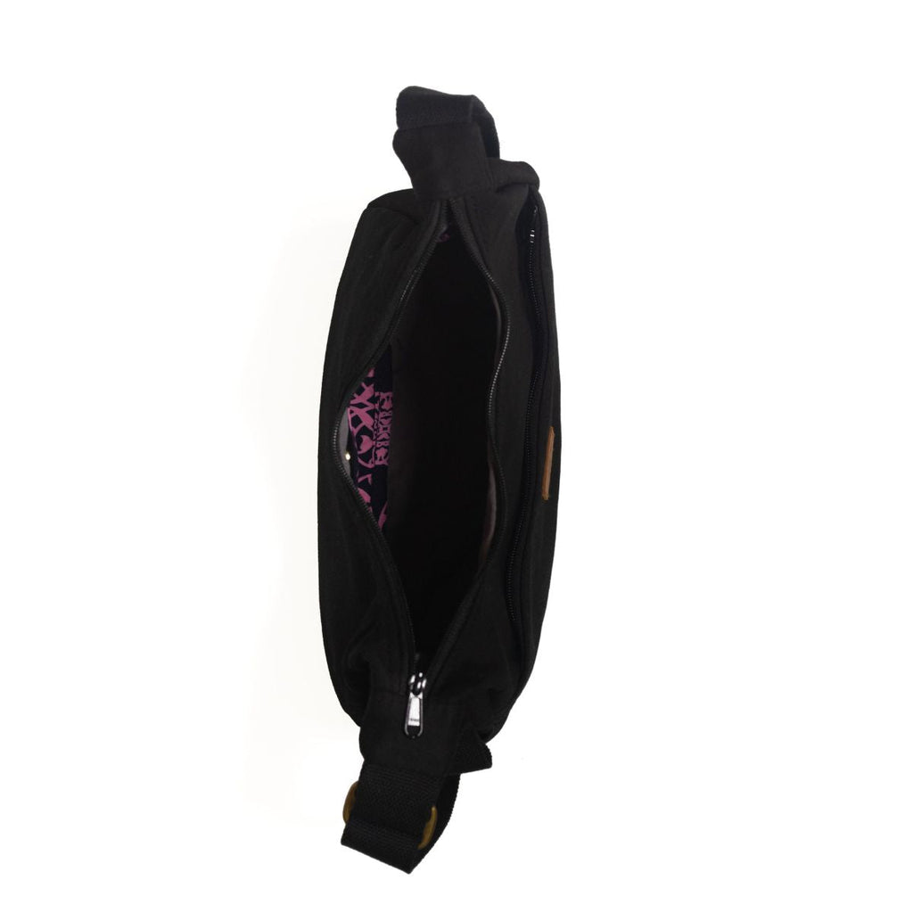 Crossbody Crescent Bag - Canvas Shoulder Bag for Women