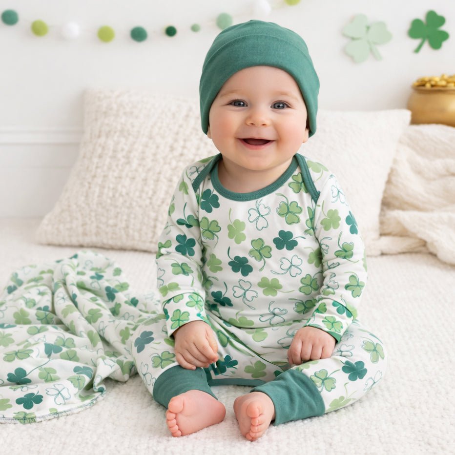 Shamrock Bamboo Baby Romper – Soft & Eco - Friendly Irish Gift - Shop Avnu