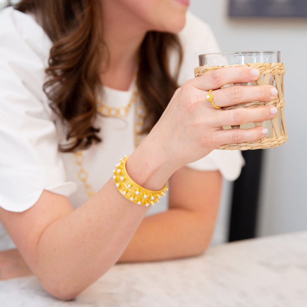 Ray of Light Cuff - Pearl - Shop Avnu