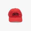 Coastie Dad Hat in Coral Red