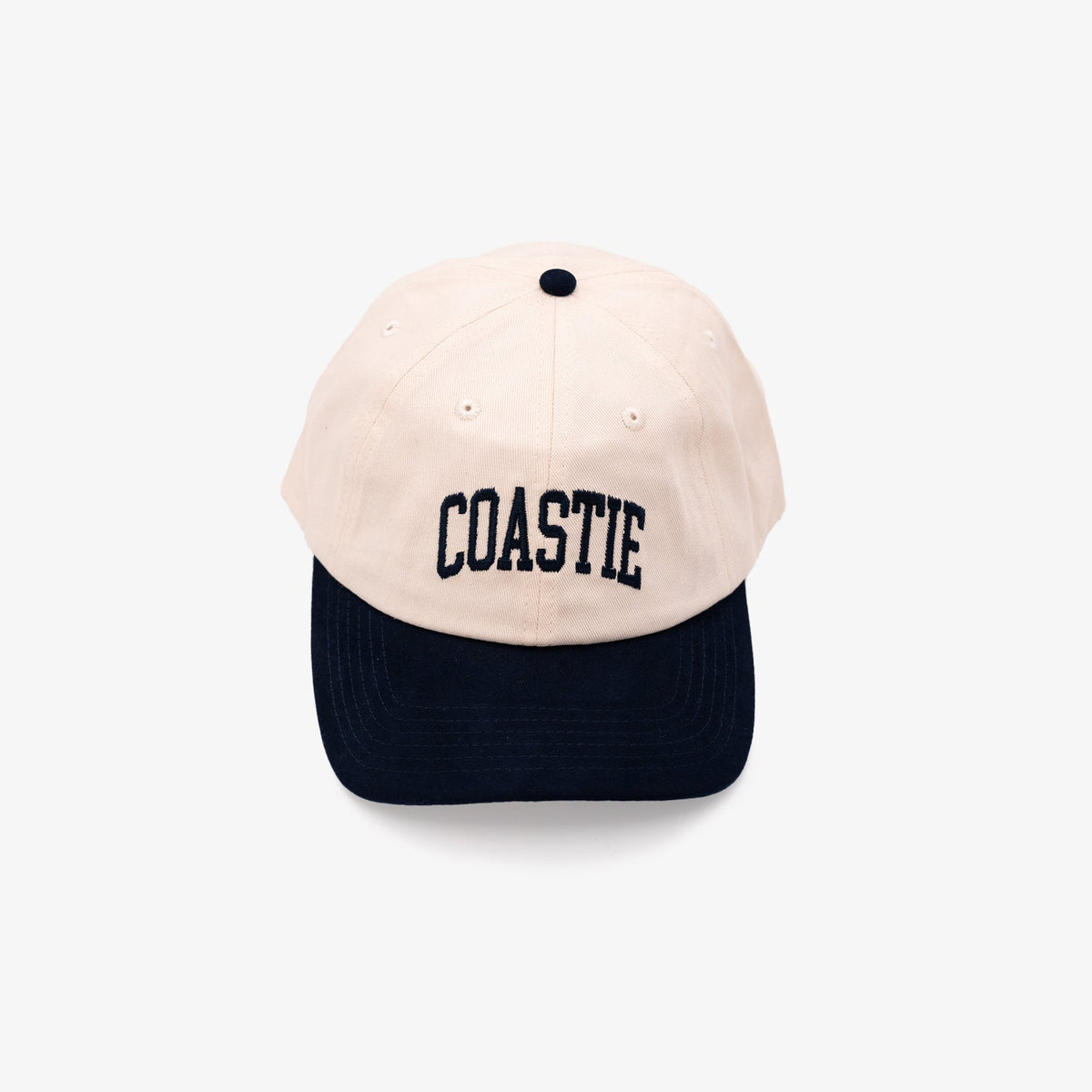Coastie Ultrasuede Navy/White Snapback Hat