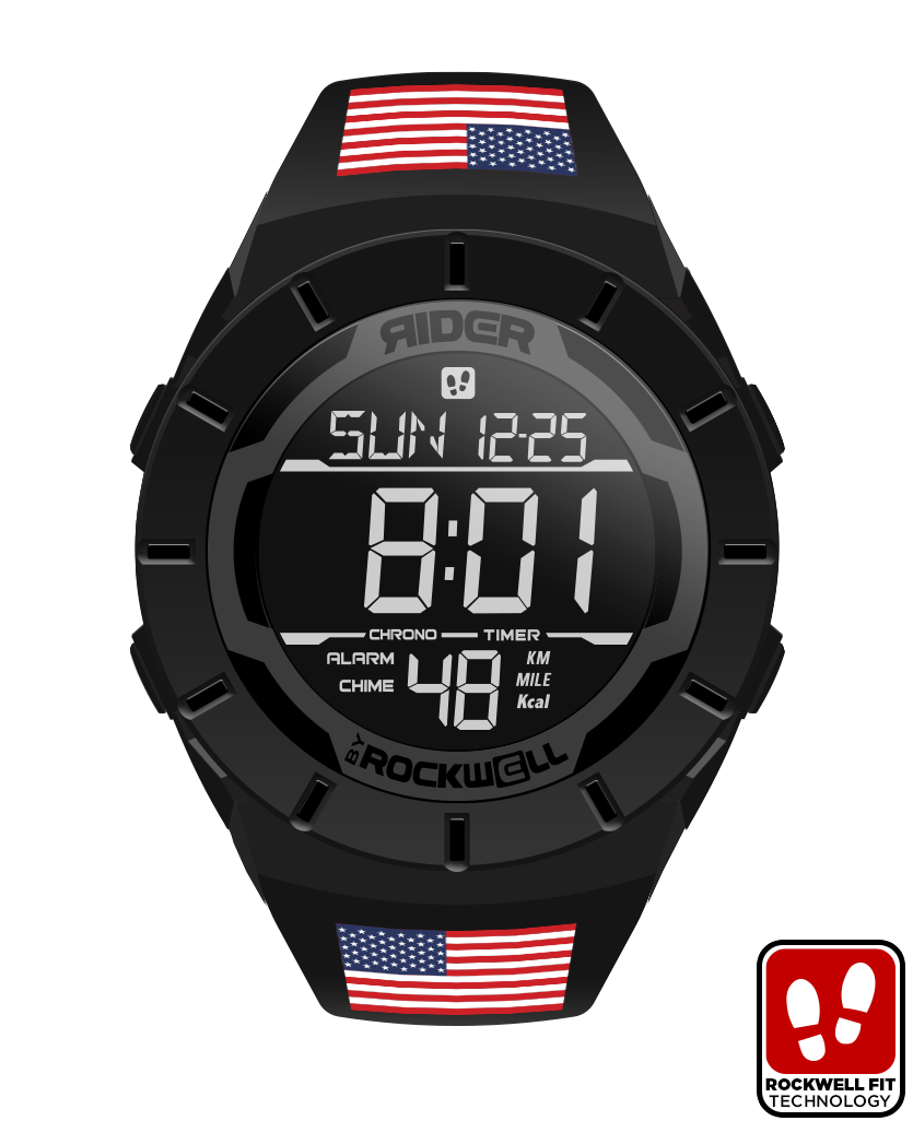 Coliseum Fit™ Flags of The World Edition A-M (Phantom Black) Watch