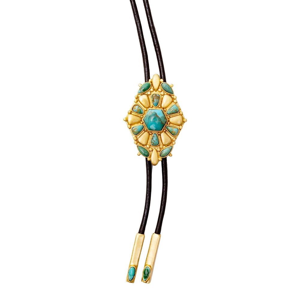 Desert Ridge Turquoise Bolo Tie - Shop Avnu