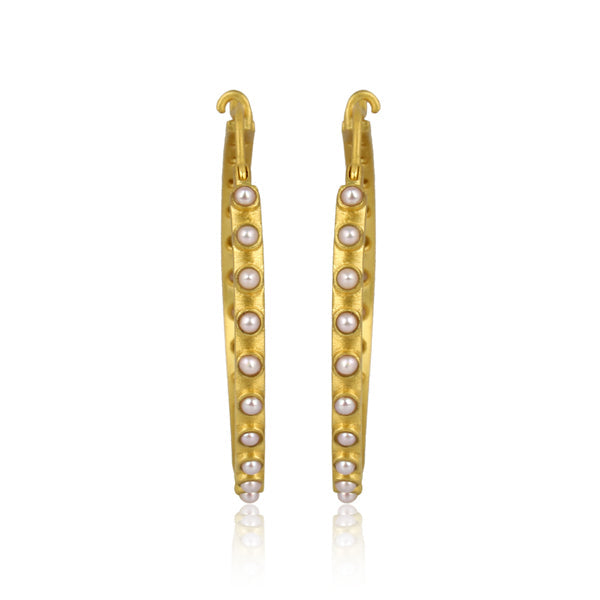 Pearl Hoop Earrings