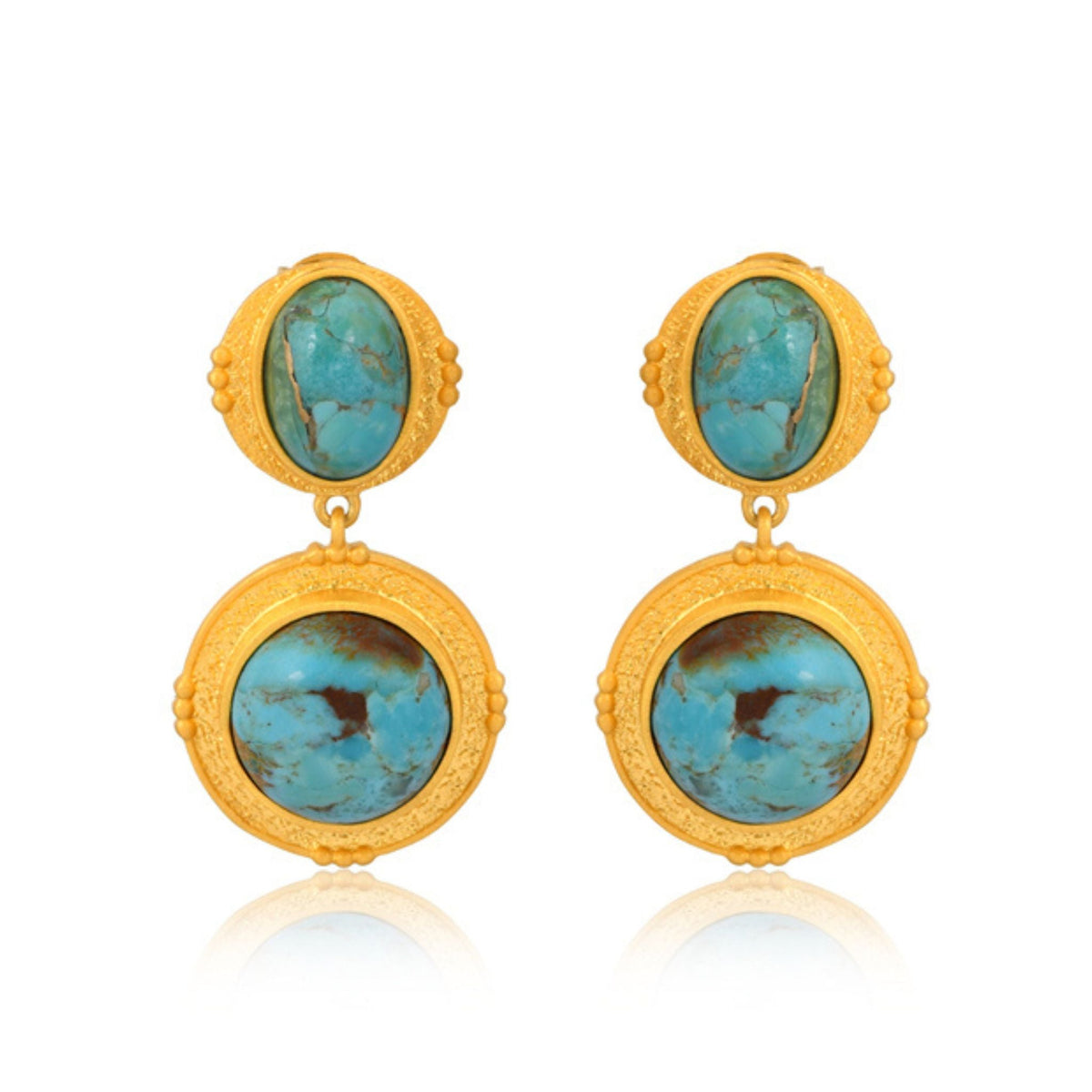 Island Hopping Drop Earrings - Turquoise - Shop Avnu