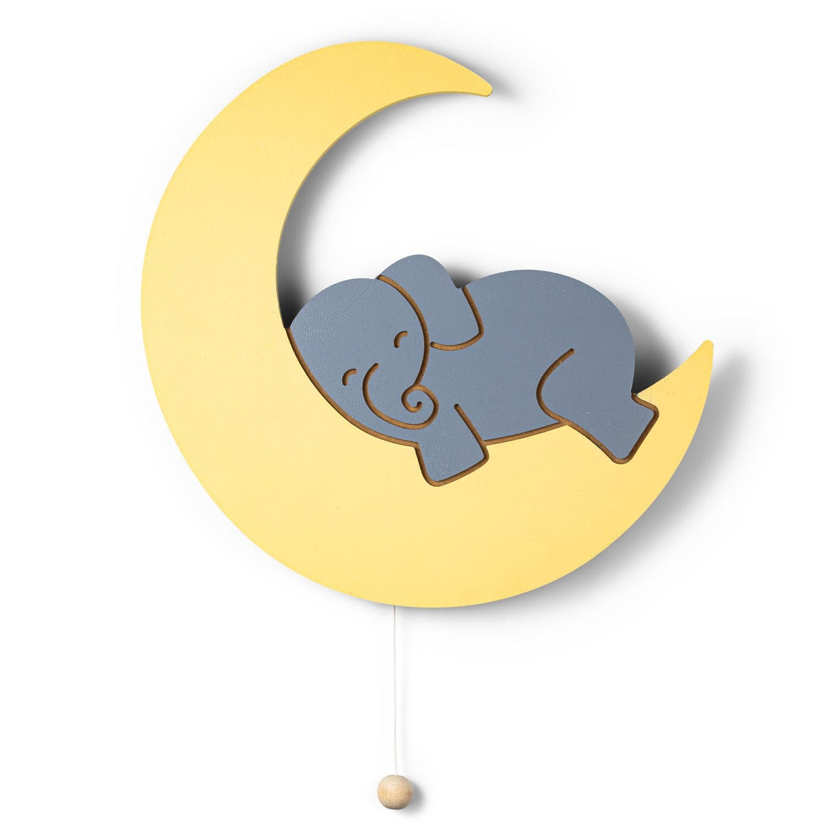LumiDreams Wall Light - Kid's Decor Nightlight Elephant on Moon - Shop Avnu