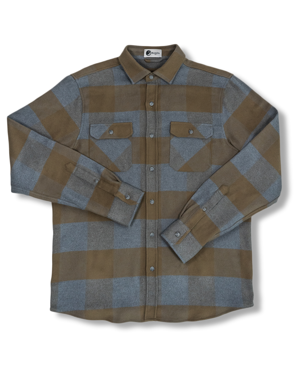Field Grand Flannel, Caper Green