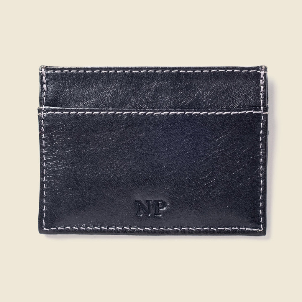 Slim Card Holder Wallet with RFID Protection - Black