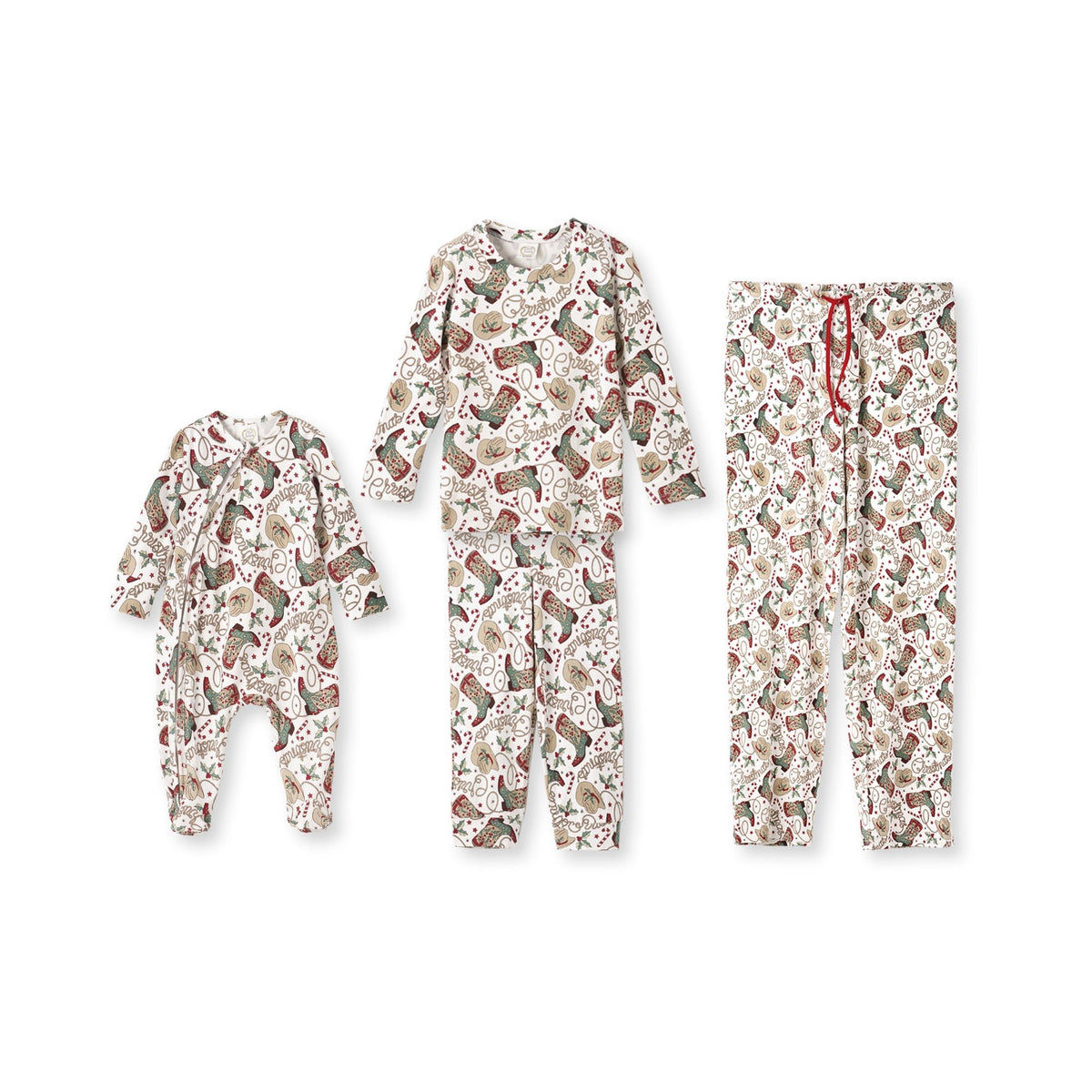 Western Christmas Family Matching Bamboo Pajamas - Cowboy - Shop Avnu