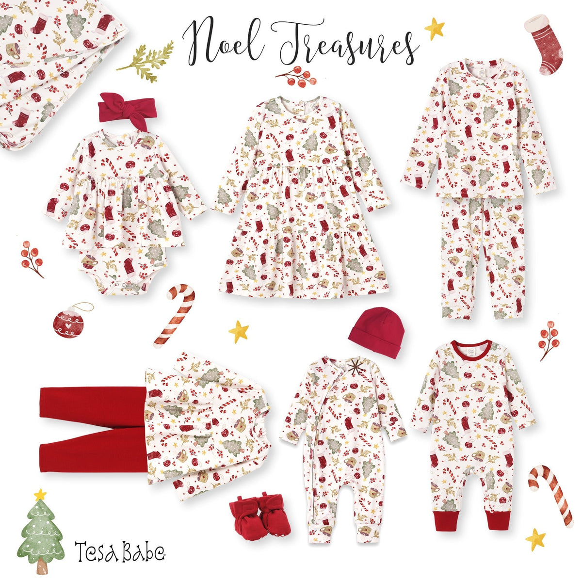 Kids’ Christmas Pajama Set – Soft Bamboo Holiday Sleepwear - Shop Avnu