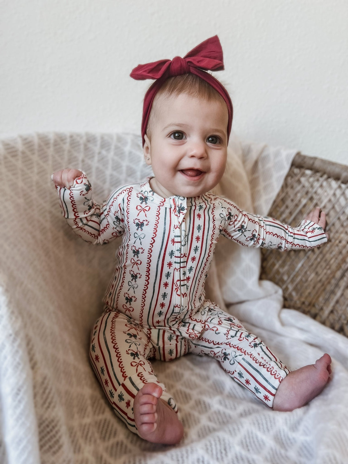 Candy Cane Lane Bamboo Christmas Pajamas - Zippy - Shop Avnu