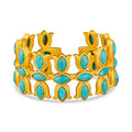 Flower Crown Cuff - Turquoise - Shop Avnu