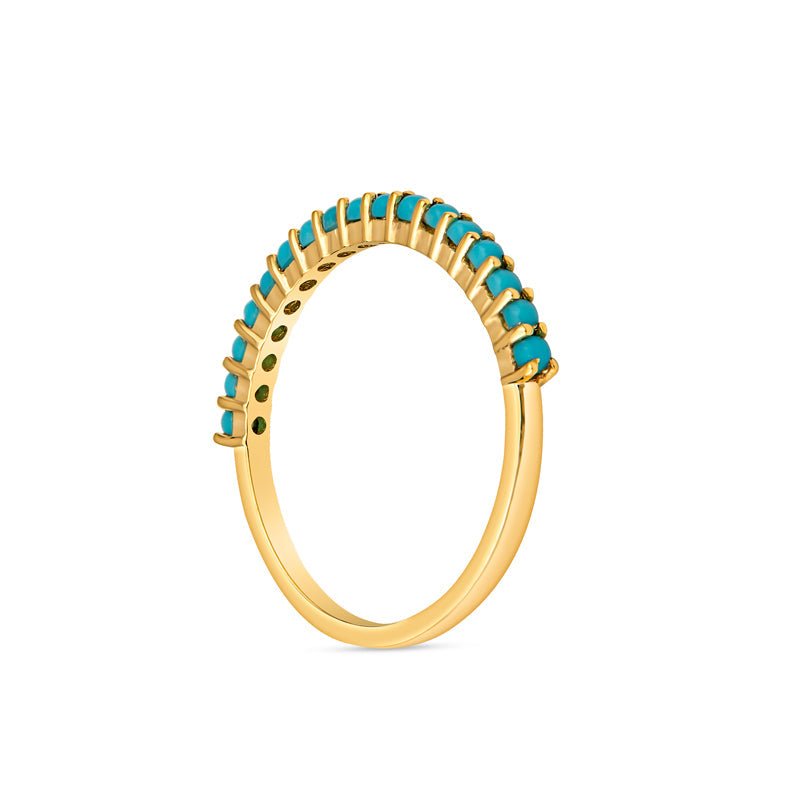 Frankie 14K Gold and Turquoise Ring - Shop Avnu