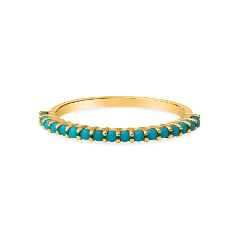 Frankie 14K Gold and Turquoise Ring - Shop Avnu