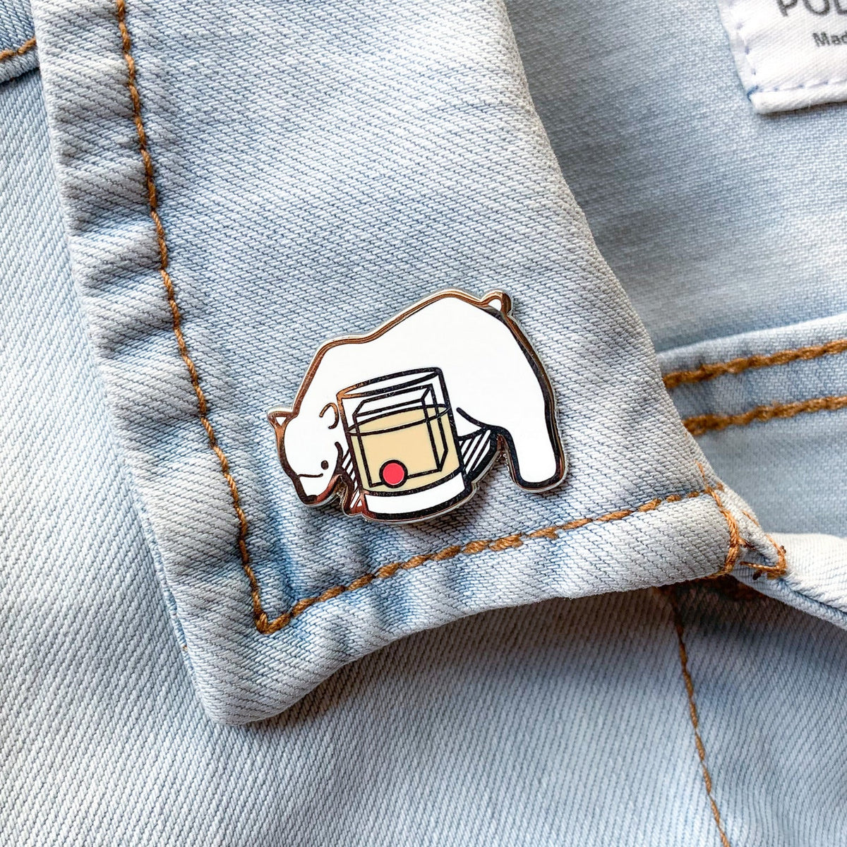 Bear x White Russian Pin - Shop Avnu