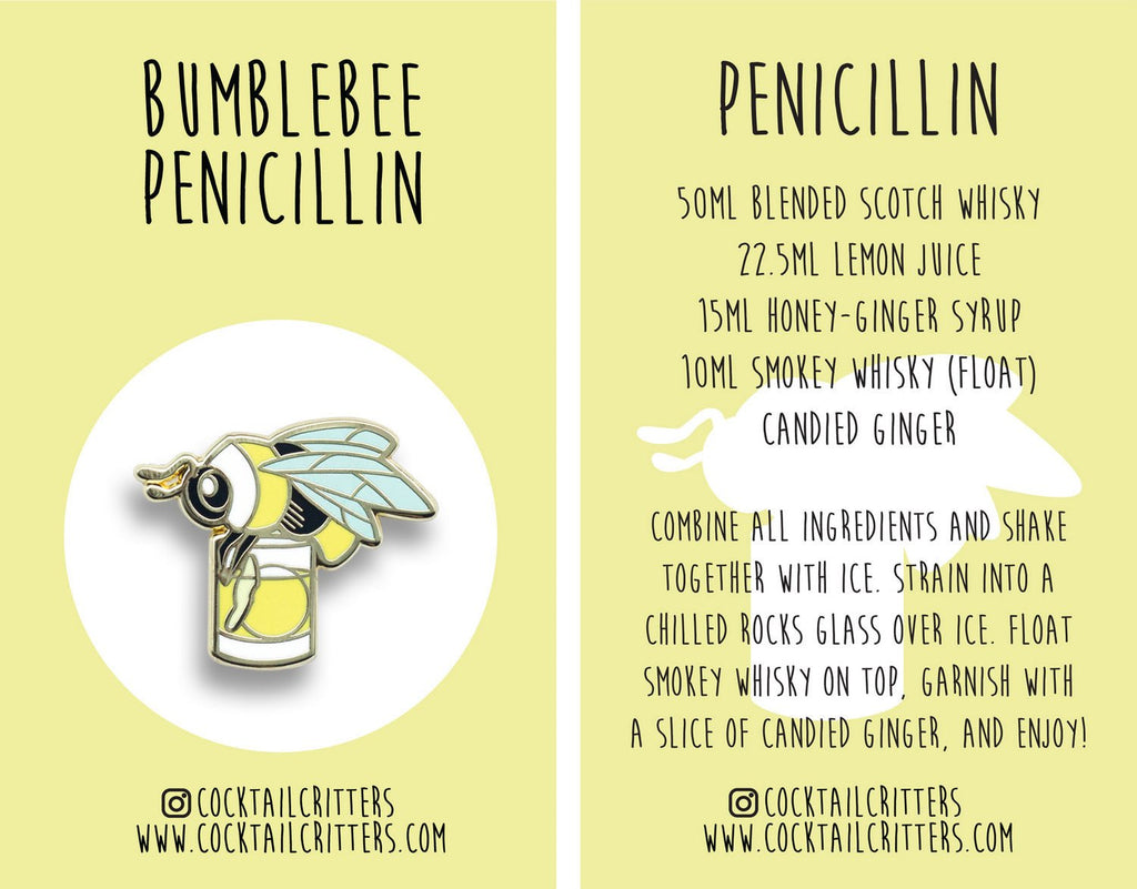 Bumblebee x Penicillin Pin - Shop Avnu