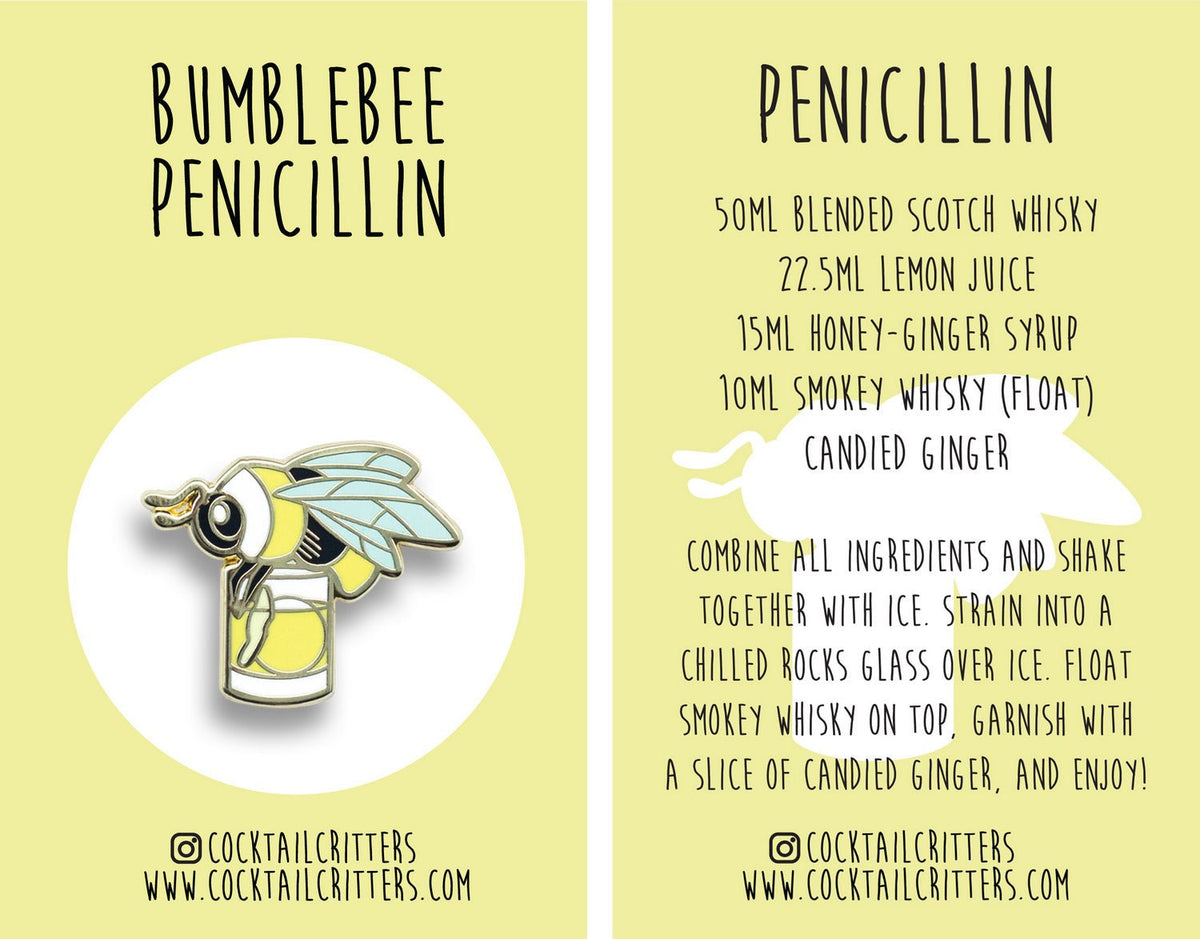 Bumblebee x Penicillin Pin - Shop Avnu