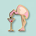 Flamingo x Cosmopolitan Pin - Shop Avnu