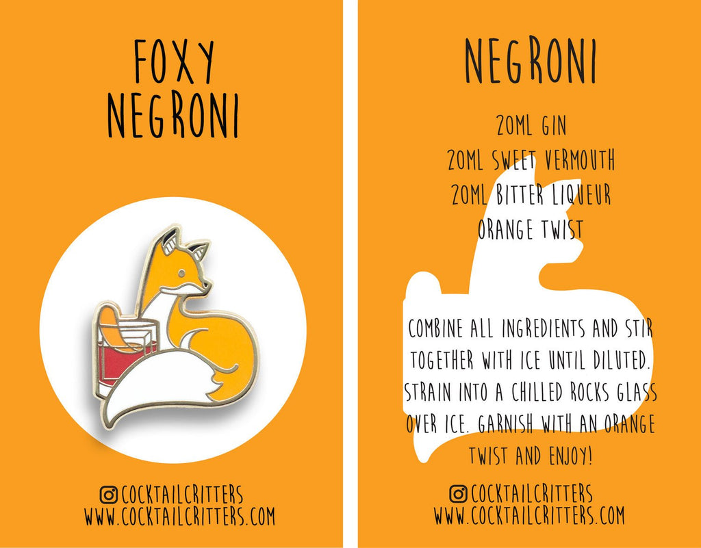 Fox x Negroni Pin - Shop Avnu