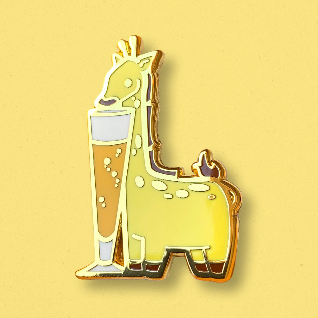 Giraffe x Beer Pin - Shop Avnu