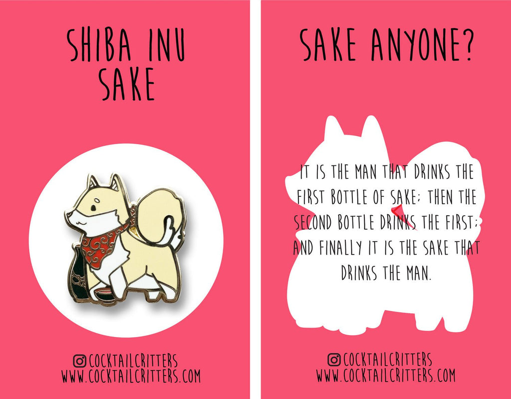 Shiba Inu x Sake Pin - Shop Avnu