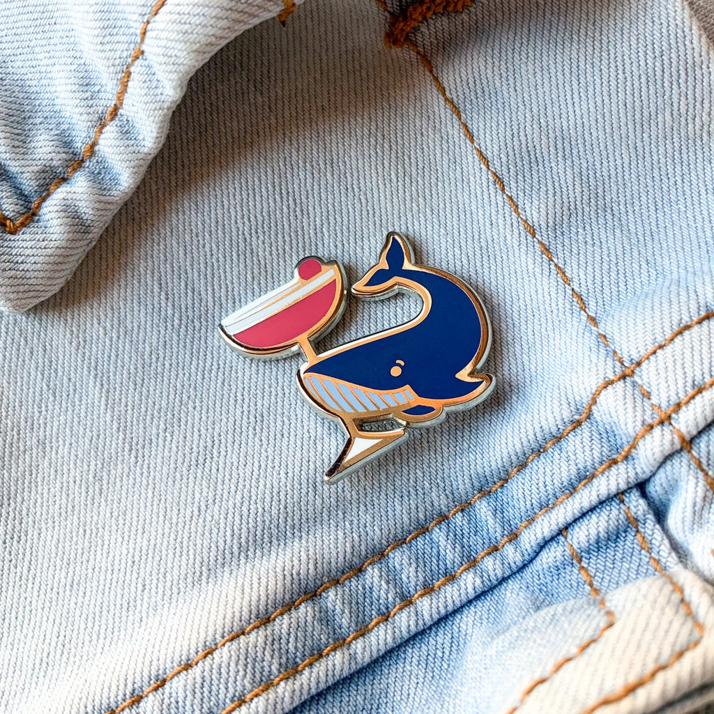 Blue Whale x Clover Club Pin - Shop Avnu
