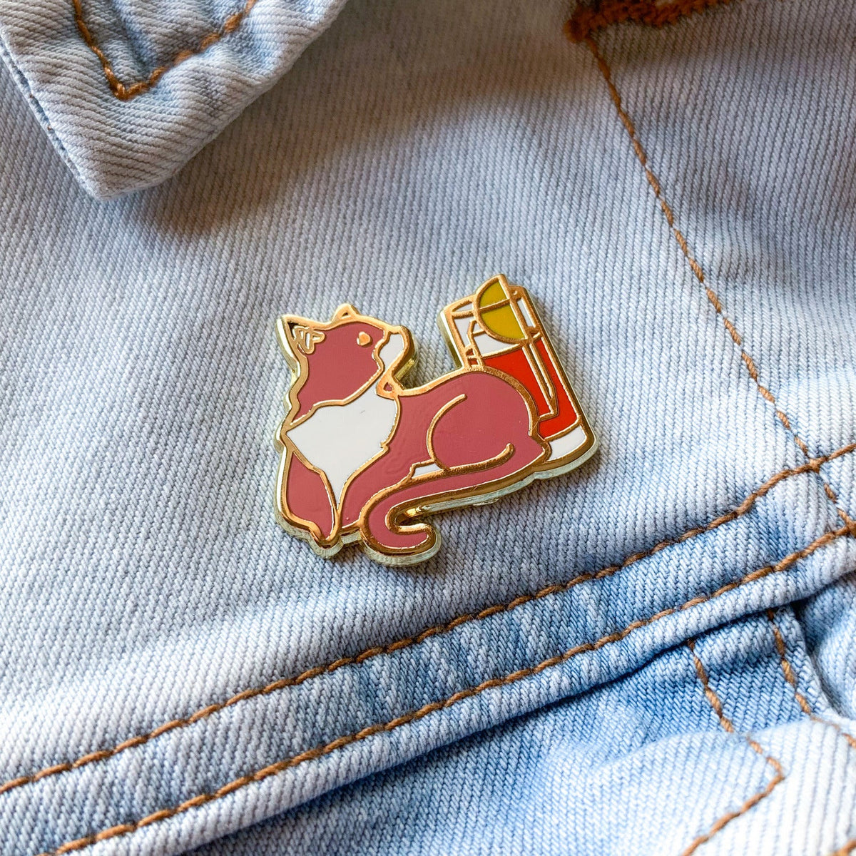 Cat x Americano Pin - Shop Avnu