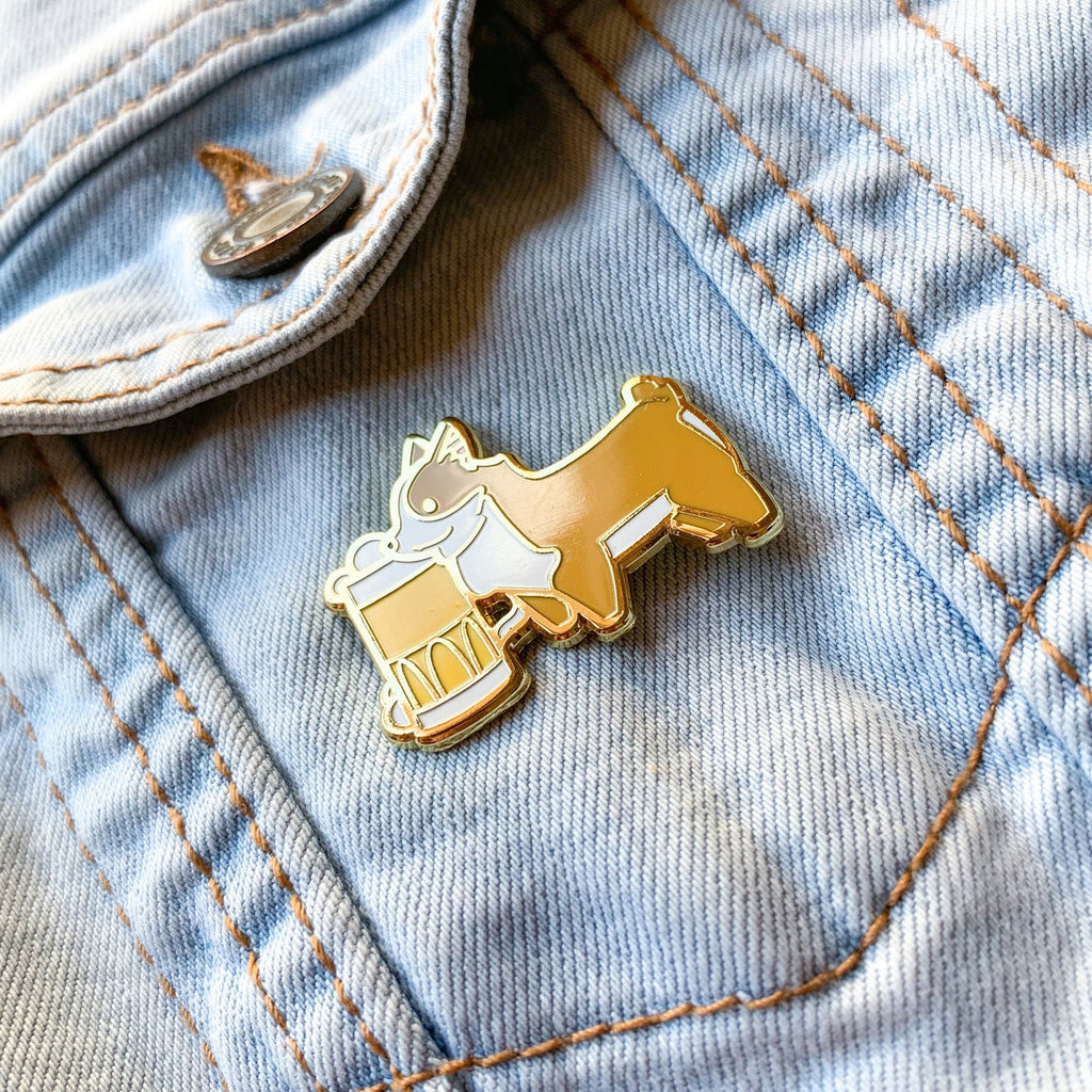 Corgi x Beer Pin - Shop Avnu