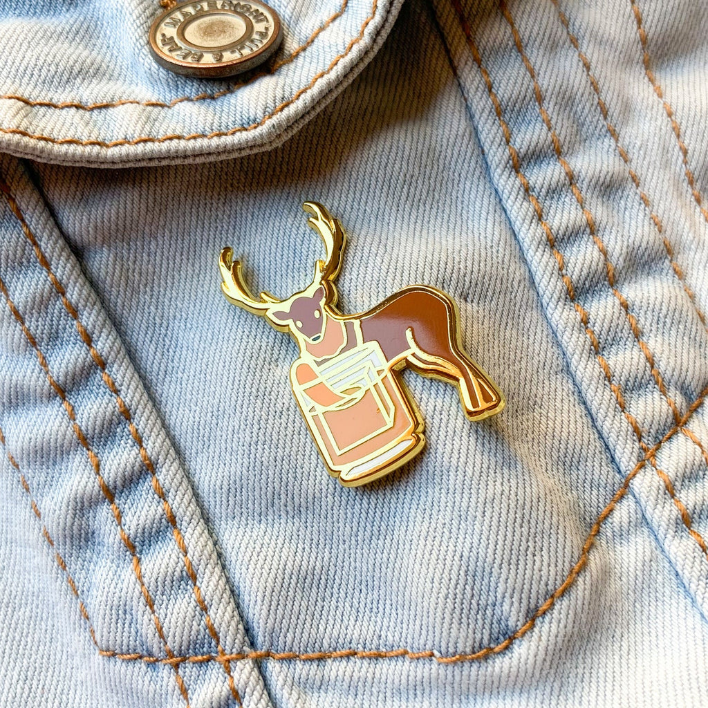 Deer x Old Fashioned Pin - Shop Avnu