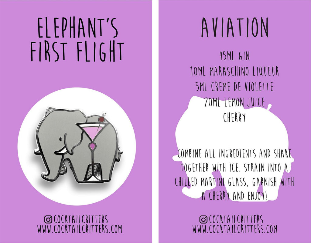 Elephant x Aviation Pin - Shop Avnu