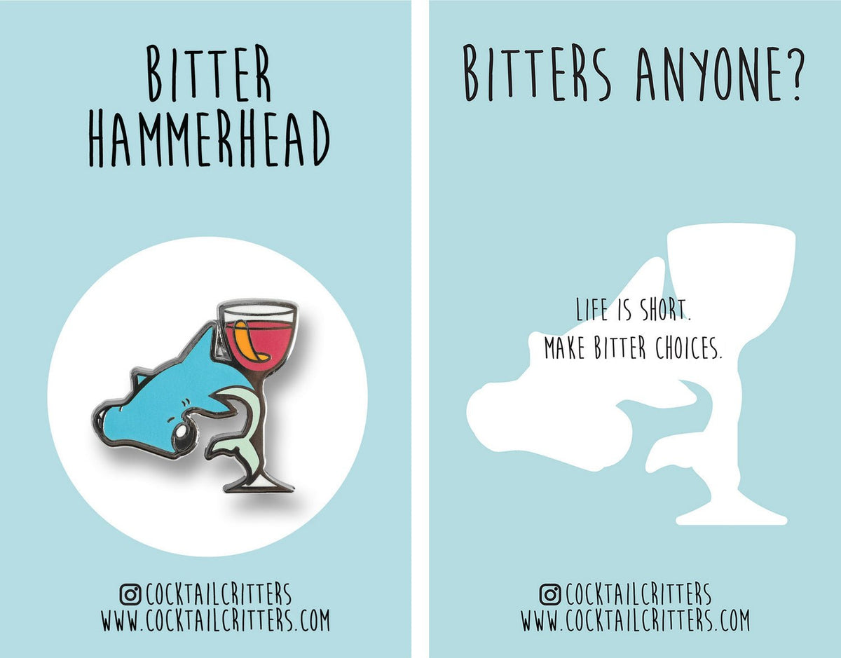 Hammerhead Shark x Bitter Pin - Shop Avnu