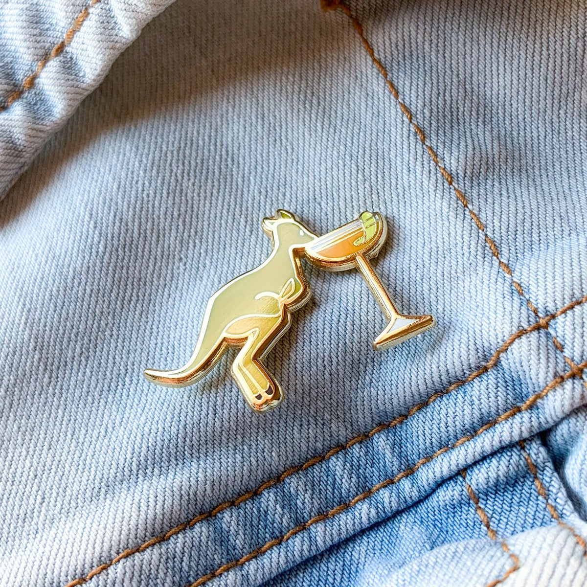 Kangaroo x Sidecar Pin - Shop Avnu