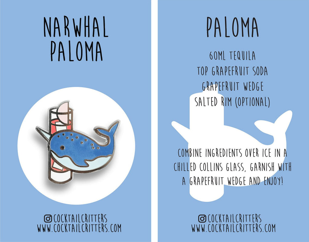 Narwhal x Paloma Pin - Shop Avnu