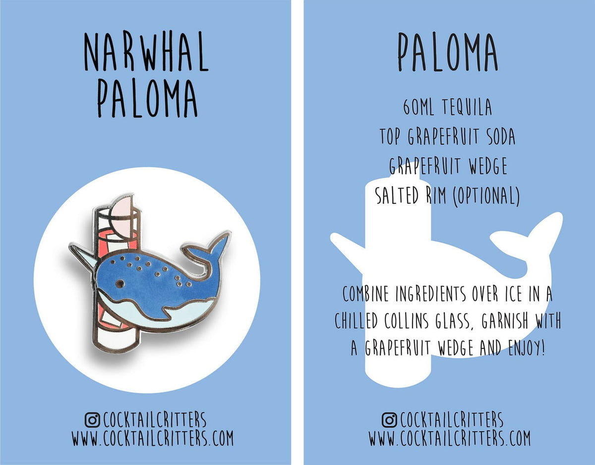 Narwhal x Paloma Pin - Shop Avnu