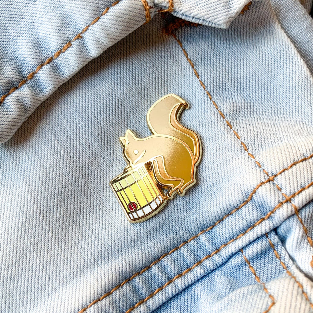 Squirrel x Amaretto Sour Pin - Shop Avnu