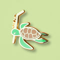 Turtle (No Straws) Pin - Shop Avnu
