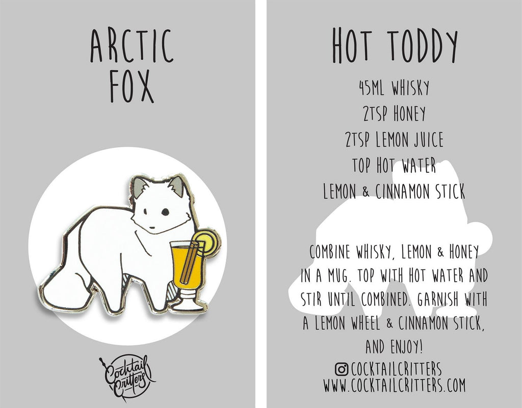 Arctic Fox x Hot Toddy Pin - Shop Avnu