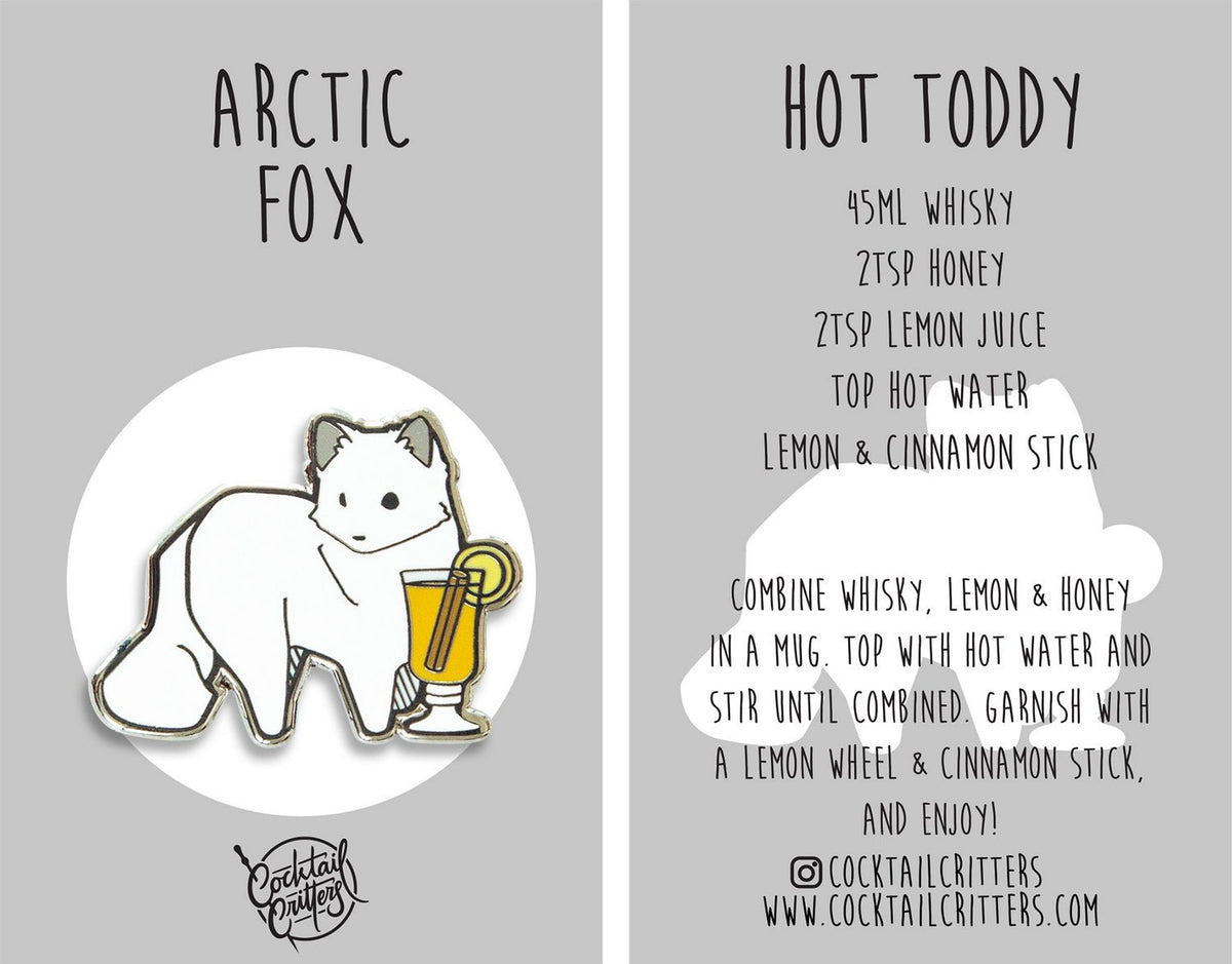 Arctic Fox x Hot Toddy Pin - Shop Avnu
